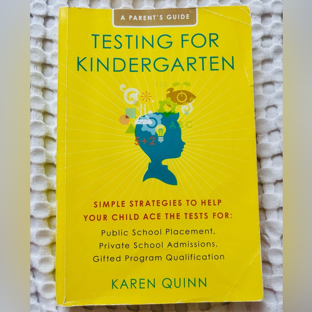 Parent’s Guide: Testing for Kindergarten Prep Book by Karen Quinn 💚SALE 3/$25
